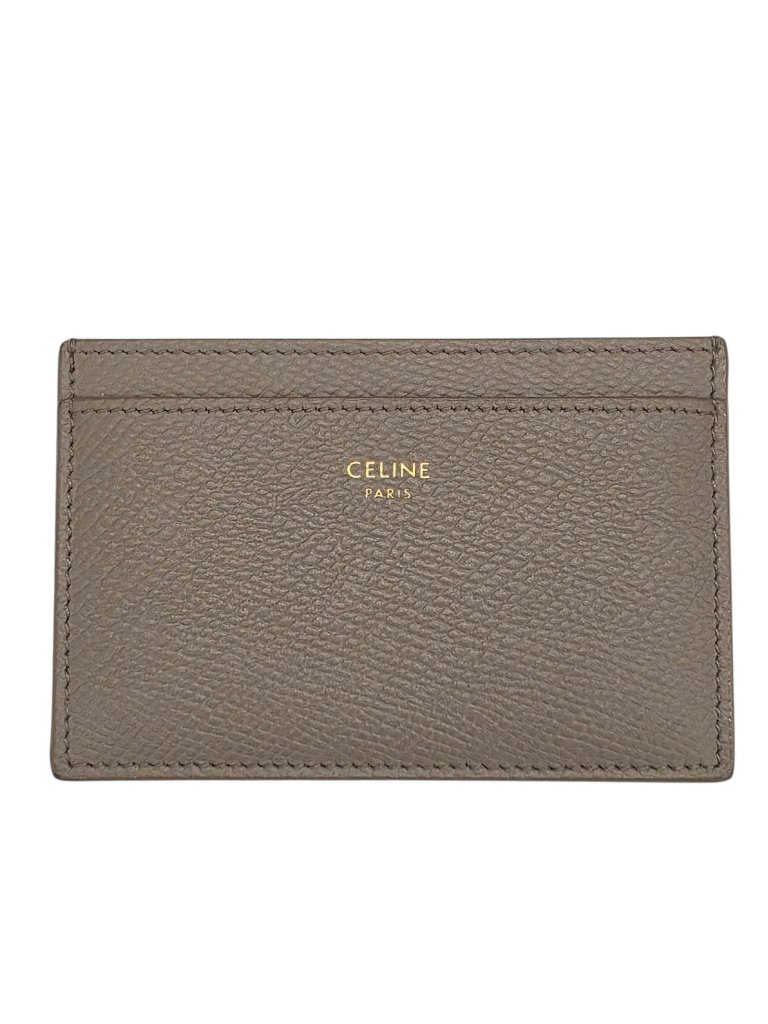 Celine Card Case Card Holders Gray